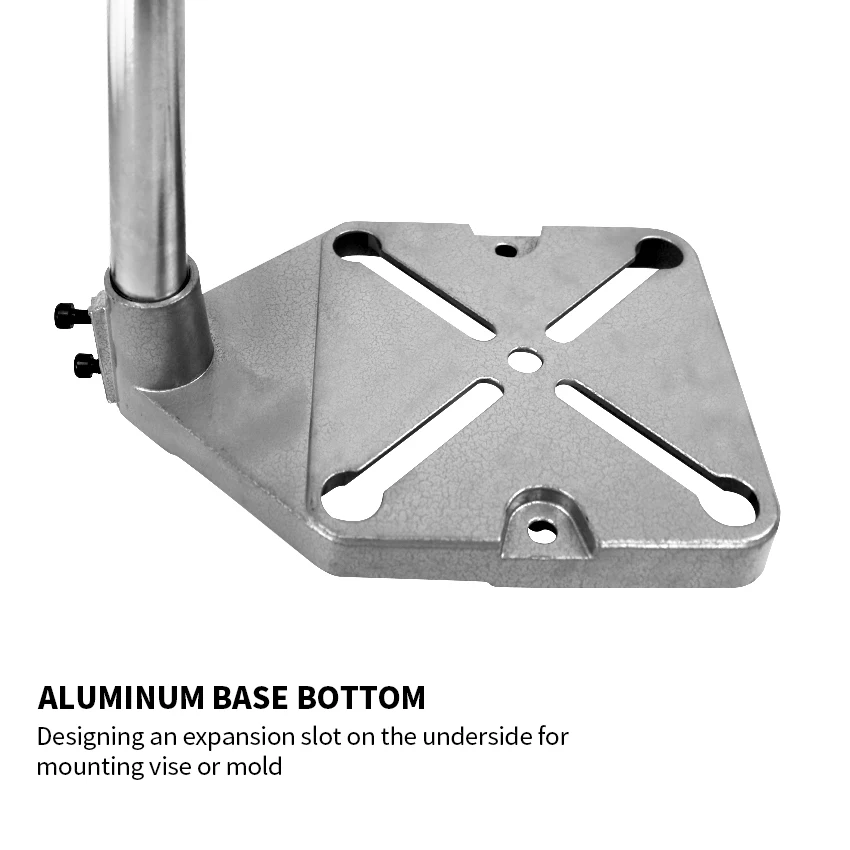Electric Drill Stand Workbench Pillar Pedestal Clamp for Drilling Collet Adjustment Scale and Stop Added Functionality | Инструменты