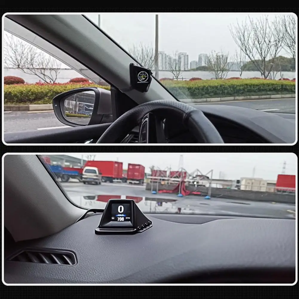 Автомобильный дисплей на лобовое стекло A401 GPS OBD два режима спидометр