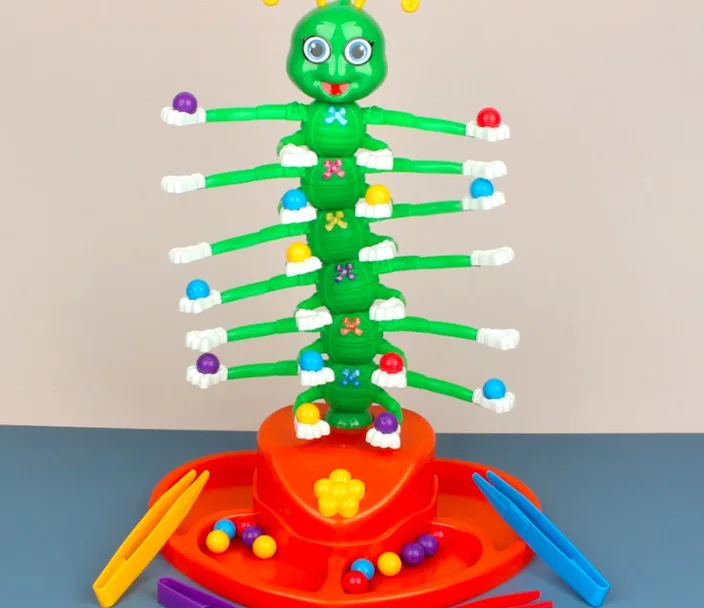 Гигантская Вибрирующая подвижная качель Электронная зеленая улыбка гусеница