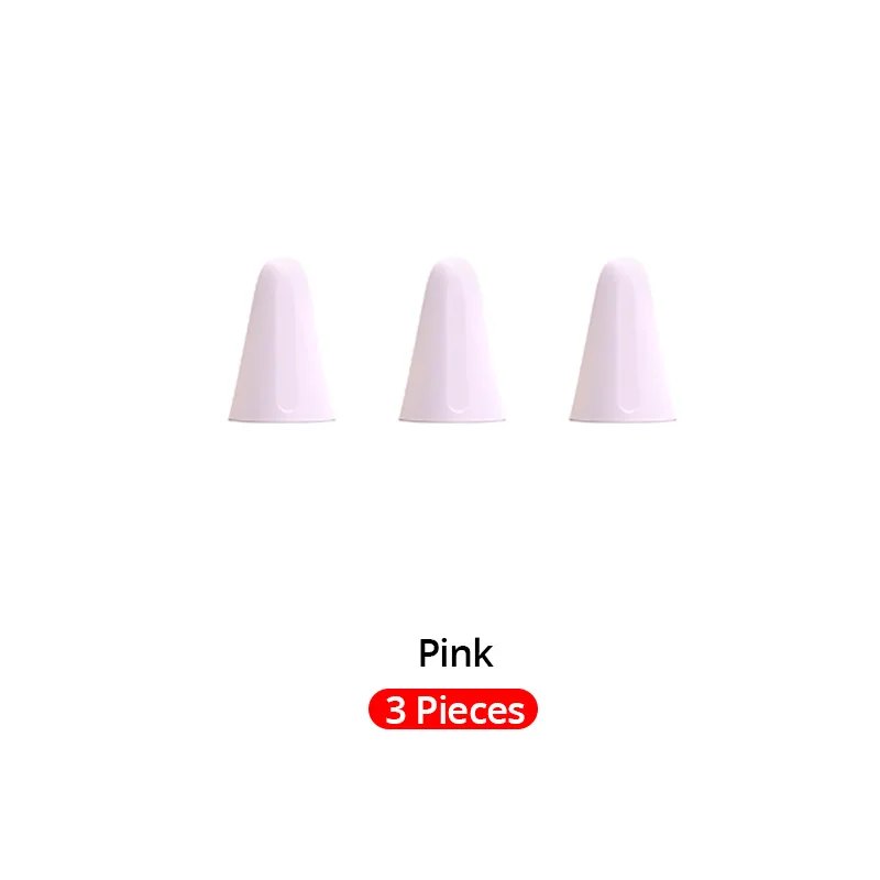 3 Pieces Pink PZOZ защитный чехол для Apple Pencil 1 2st ручка стилус чехол силиконовый защитный чехол для Apple Pencil2 Ipencil - Цвета: 3 Pieces Pink