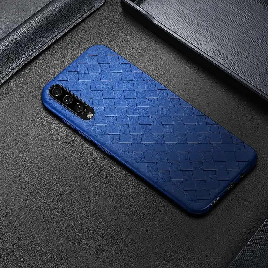 Для samsung galaxy A50 ультра тонкий чехол для телефона A505 SM A505F Funda Capa роскошный ткачество
