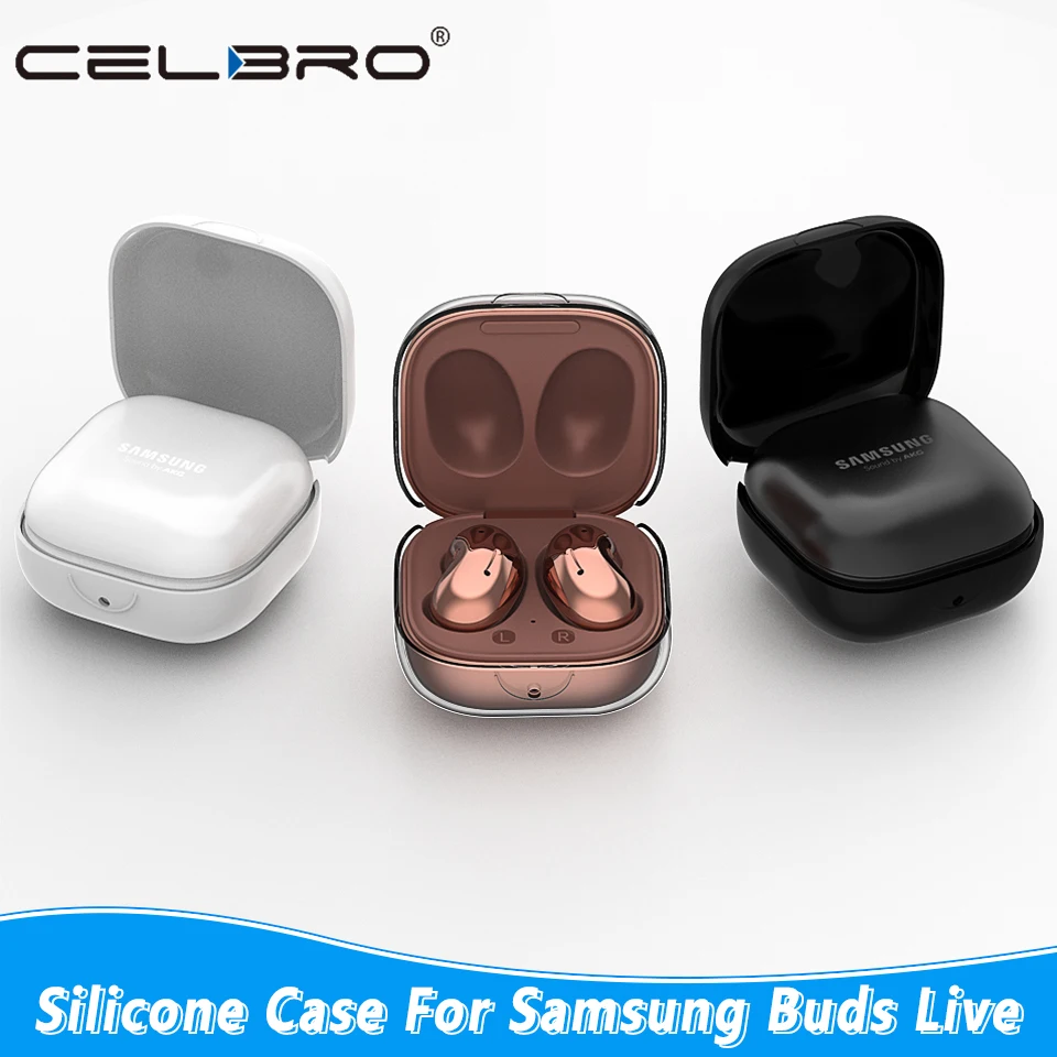 Soft TPU Clear Case for Samsung Galaxy Buds Live Wireless Headset Shockproof Protective Headphone Cover Shell | Электроника