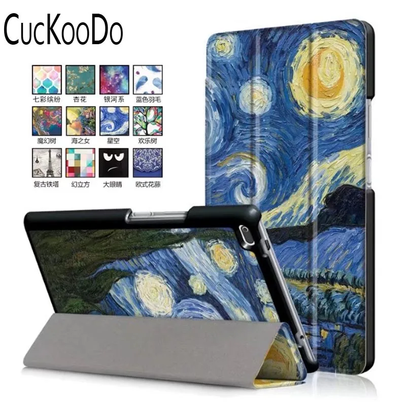CucKooDo для планшета Lenovo Tab4 8 0 дюйма ультратонкий кожаный чехол подставка из