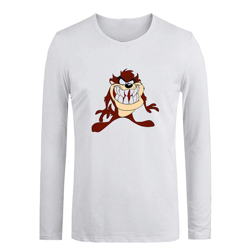 jfRW1346C Porky Pig Looney Tunes Hungry Taz Mania Looney Tunes Дизайнерская мужская футболка с принтом для парней футболка с графическим принтом хлопковые футболки с длинными рукавами - Цвет: jfRW1346C