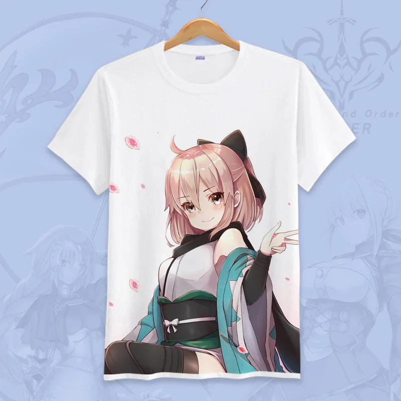 Футболка для косплея из японского аниме Fate Grand Order летняя футболка с принтом