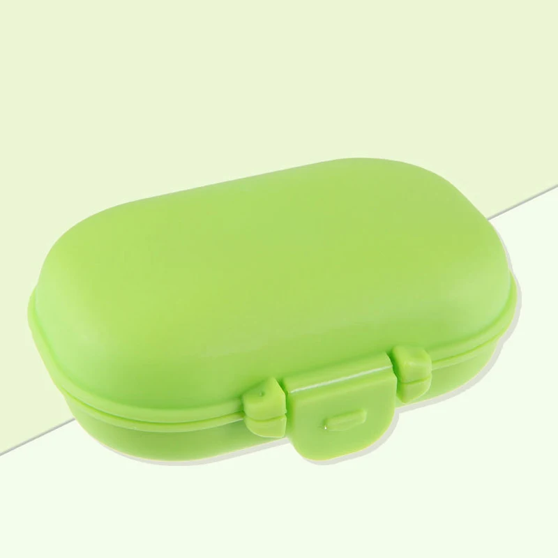 Medicine Box Mini Pill Cases Vitamin Pill Tablet Case Portable Travel Medical Box Pill Splitters Travel Accessories - Цвет: Green
