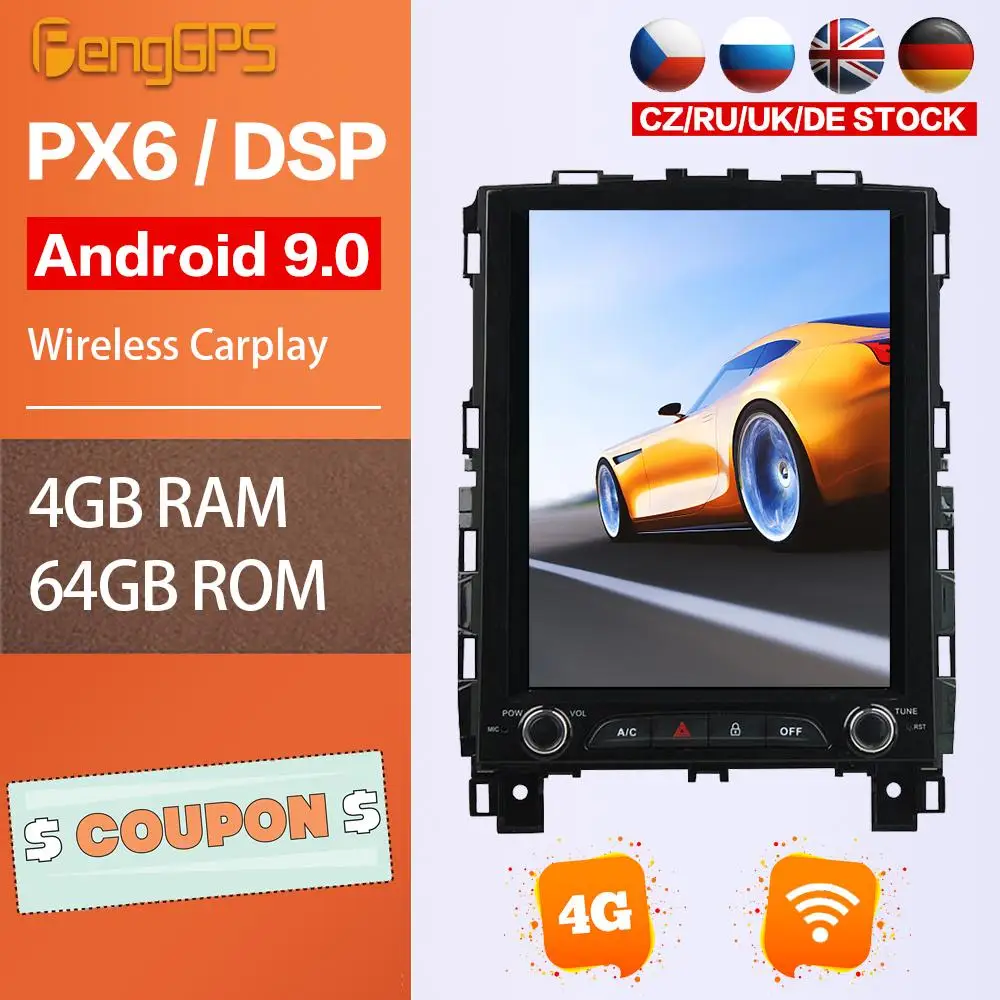 

DVD-плеер для Renault Koleos 4 2017-2019 Android Multimeida, радио, GPS-навигация, автомобильная стереосистема, головное устройство Tesla с сенсорным экраном, PX6, Wi-Fi