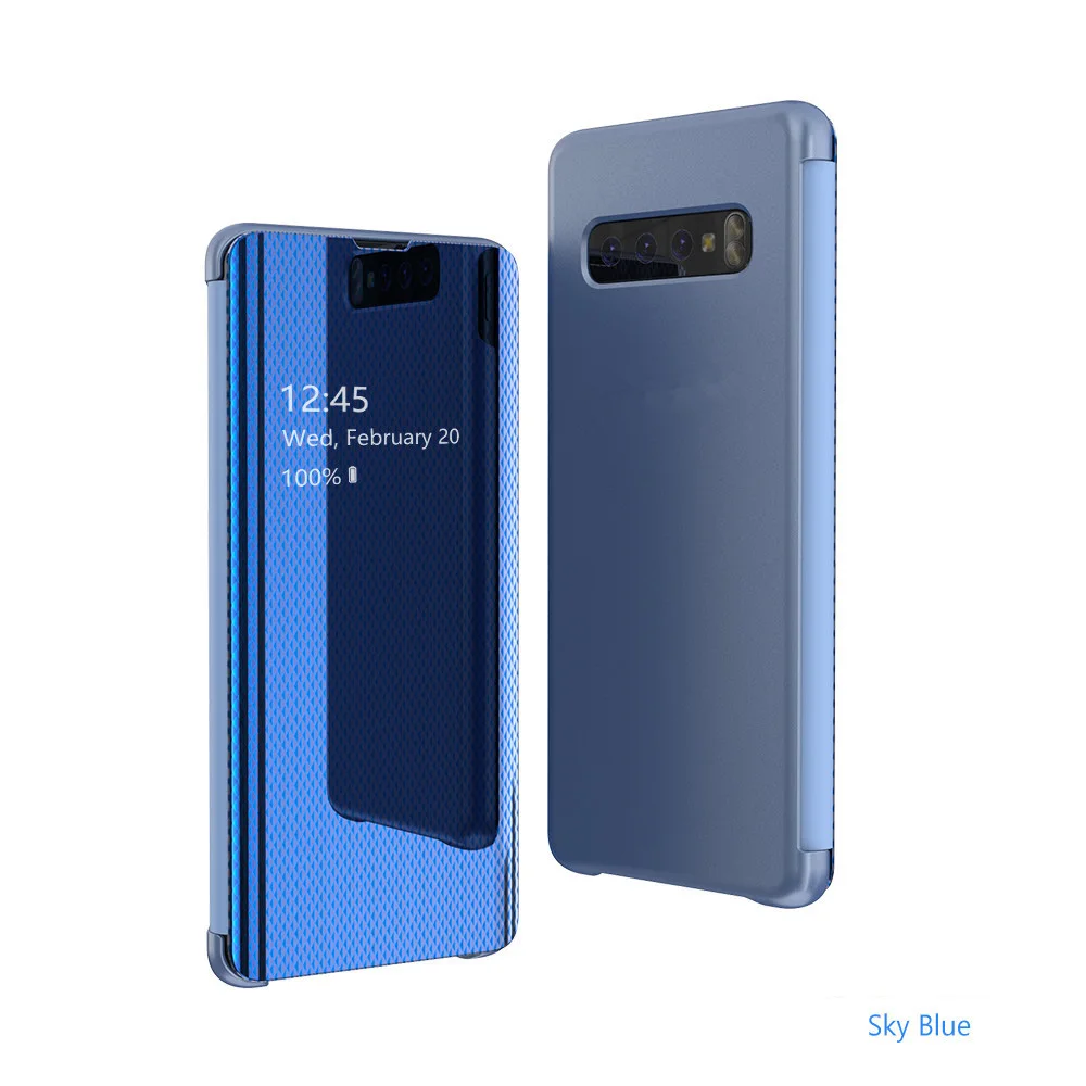 4G умный зеркальный рамочный чехол-книжка для телефона чехол для samsung Galaxy S7 край S8 S9 S10 плюс S10E Note 8 9 10 Pro A750 A7 A70 A50 A30