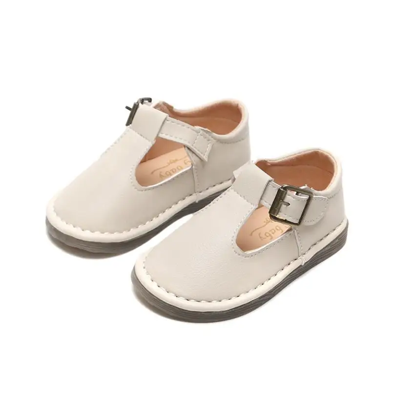 Детская кожаная обувь в стиле английских мальчиков модная детская повседневная