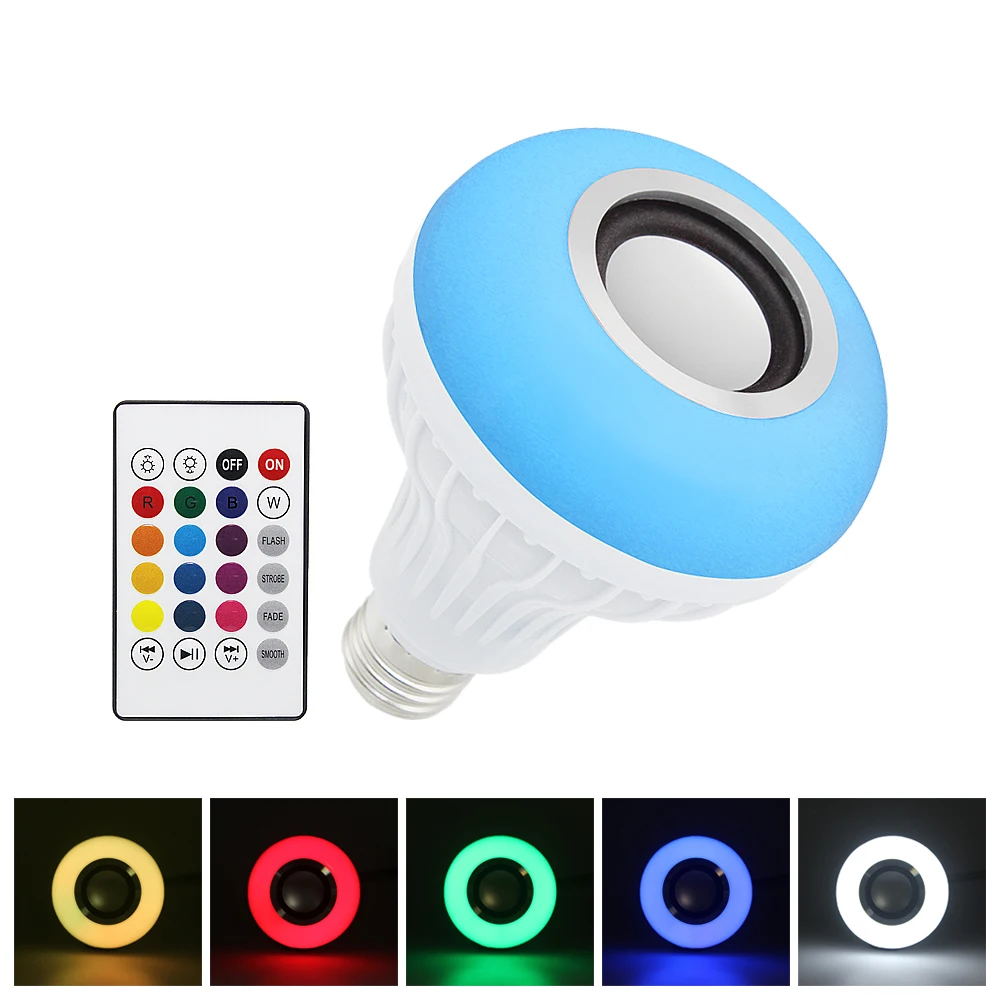 Умсветильник музыкальная лампа RGB E27 с Wi Fi регулируемой яркостью LED беспроводная