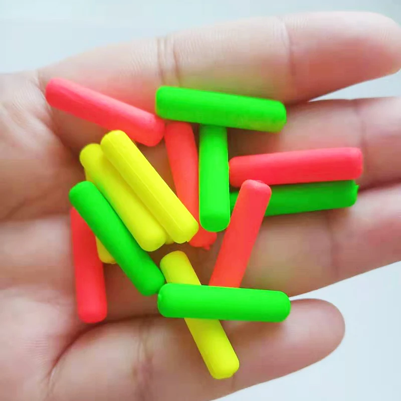 100 шт 20 мм поплавок для рыбалки плавающий пенопласт цилиндрический индикатор