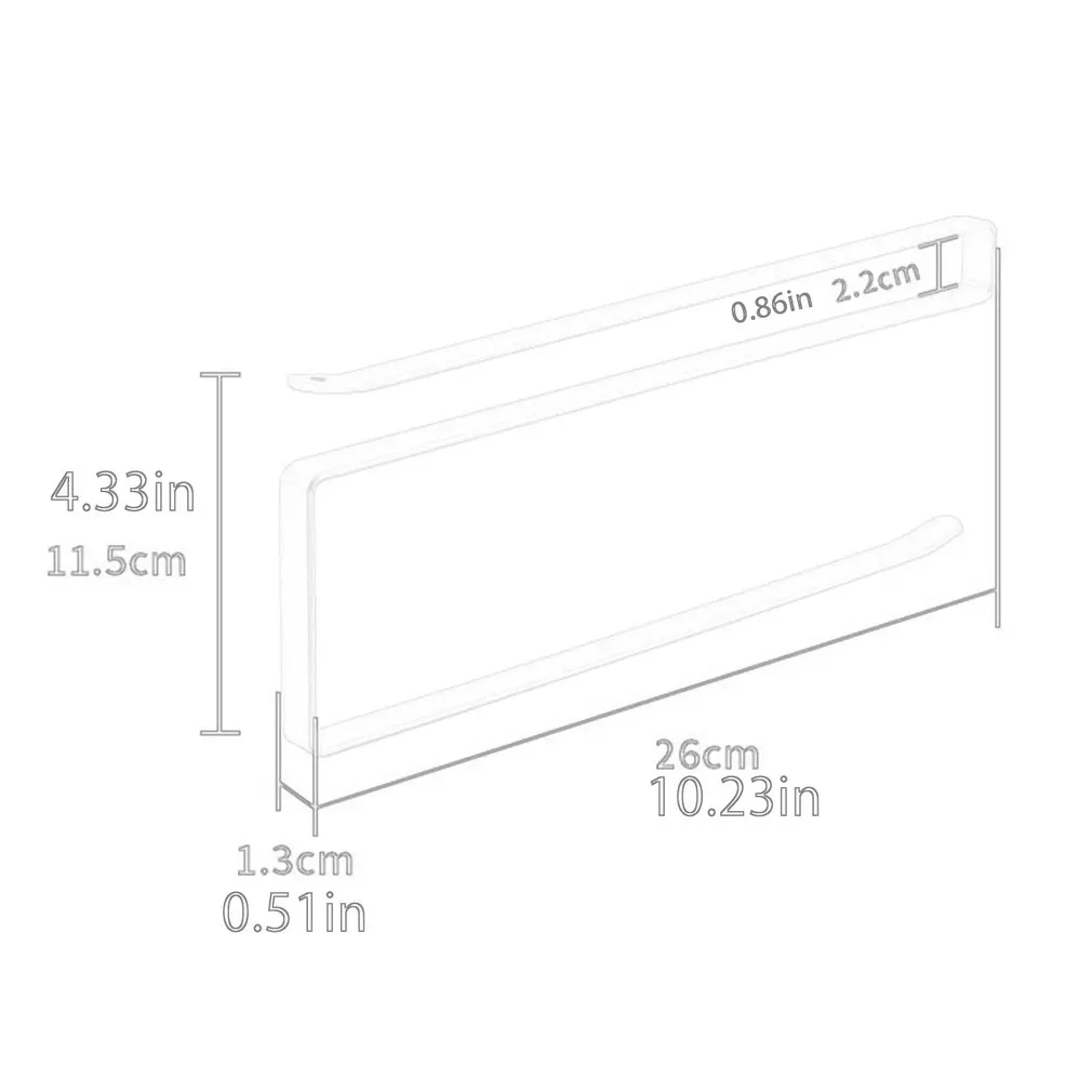 

Kitchen Organizer Towel Rack Hanging Holder Bathroom Cabinet Cupboard Door Back Hanger Kitchen Supplies Convenient Accessories