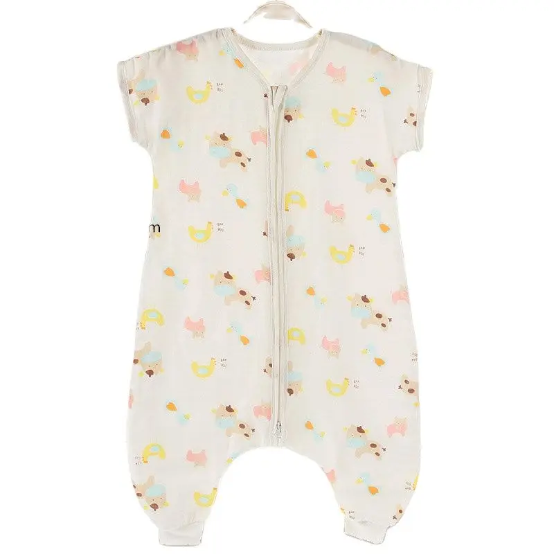 Марлевый хлопковый спальный мешок для новорожденных Летний 2 размера детский на