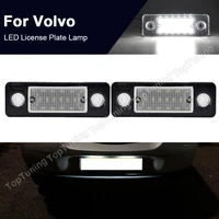 1pair car rear led license plate light high brightness number plate lamp for volvo c30 2008 2009 2010 2011 2012 2013