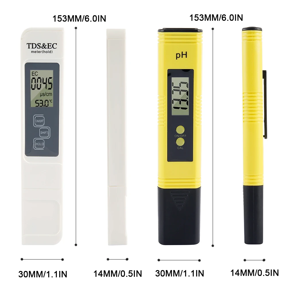 Цифровой тестер PH TDS EC 0 14 3 в 1 температуры 9000 Ppm автоматический монитор качества