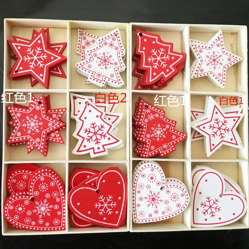 10 шт. деревянные подвески в виде снежинок|Шармы| |