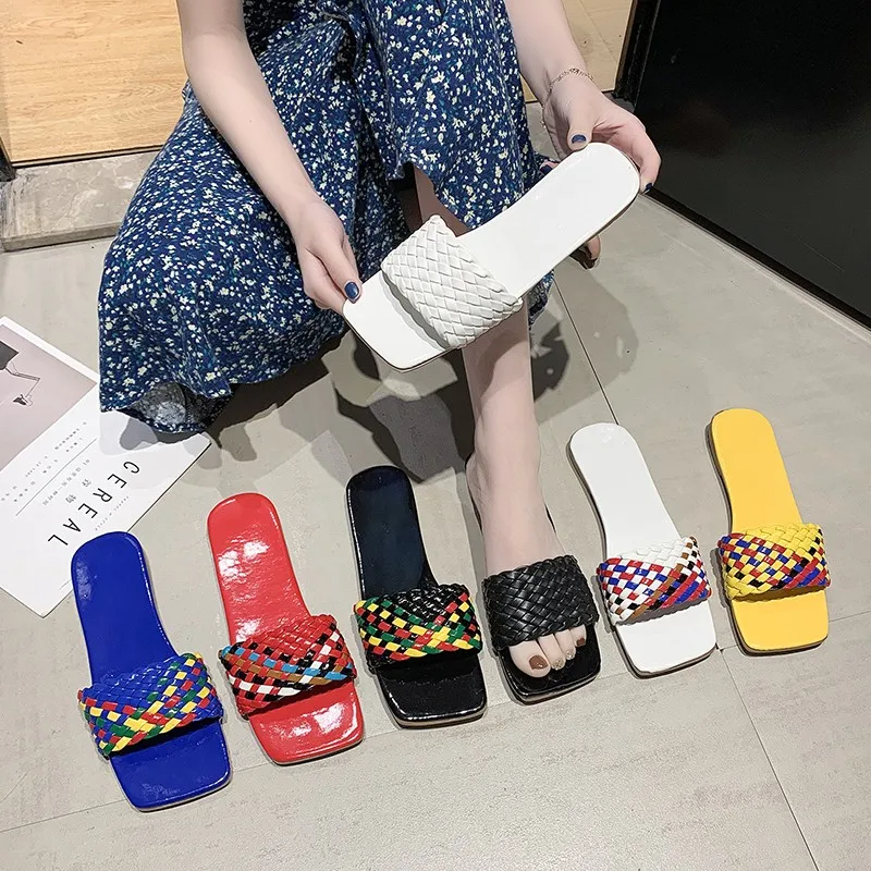 

Women's Flip Flops 2021 New Fashion Sexy All-match Comfortable Flat Casual Open Toe Beach Slippers Female Shoes Large Size