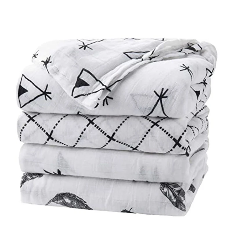 

Swaddling Cotton Hydrophilic Cloths Baby Blankets For Newborns Baby Swaddle Wrap Muslin For Babies Accessories Newborn Cocoon