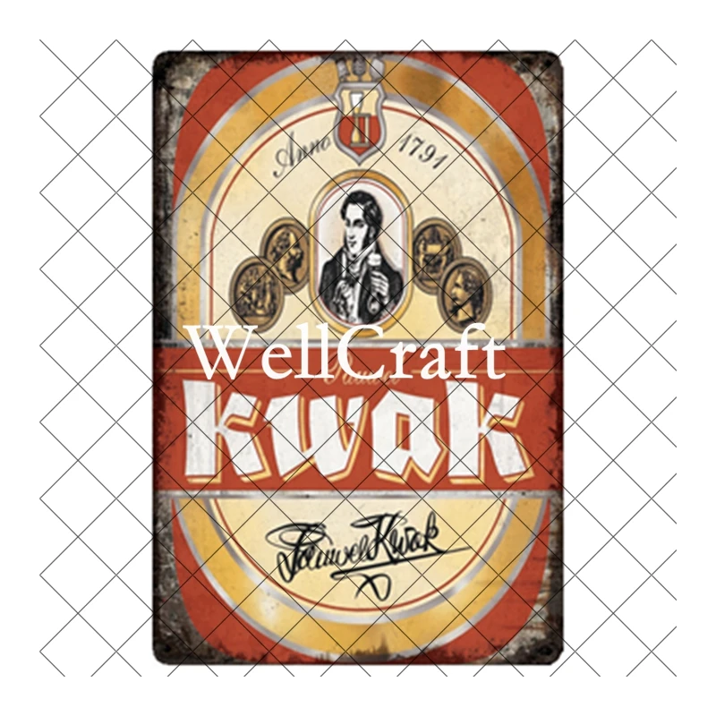 

[ WellCraft ] Beer Tin Signs Posters Retro Wall Plaque Custom Pub Decor WX-10