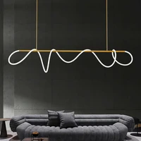 post modern restaurant notes long hose lamp creative bar cafe shop art front desk designer chandeliers