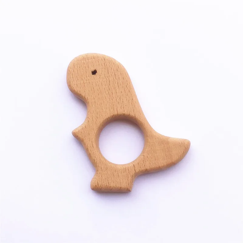 Chenkai 10 шт. деревянный Прорезыватель "Слон" кольцо DIY Экологичная незавершенная Младенческая Погремушка прорезыватель, захватывающие Деревянные игрушки животных - Цвет: Sea lion