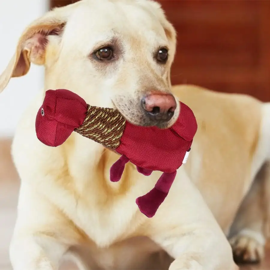 Жевательная игрушка для собак плюшевый питомец динозавр форма звучащих зубов