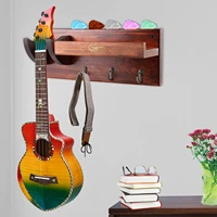 guitar hanger hook holder solid wooden wall mount stand bracket guitar display hanging storage rack for guitar ukulele
