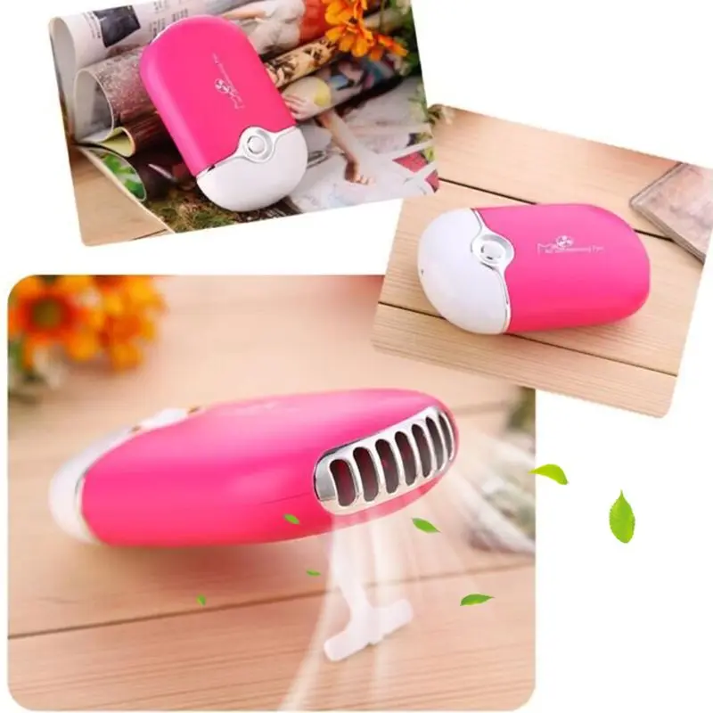 

Mini Portable Hand Held Desk Air Conditioner Humidification Cooler Cooling Fan