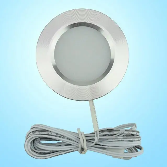 Светодиодный светильник для шкафа s освещение 12 В 3 Вт соединительная круглая