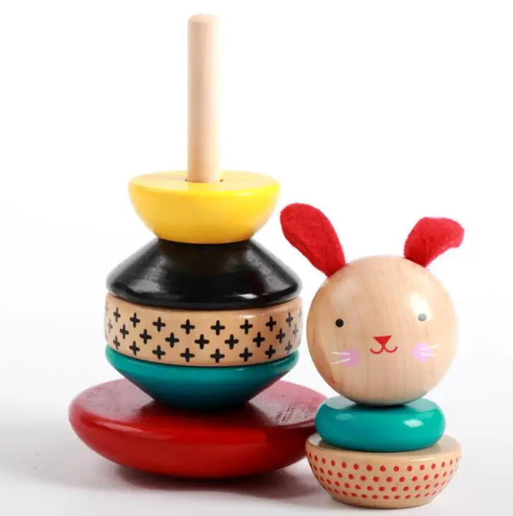Материалы Монтессори в животном стиле jinga rabbit montessori Детские Обучающие Игрушки