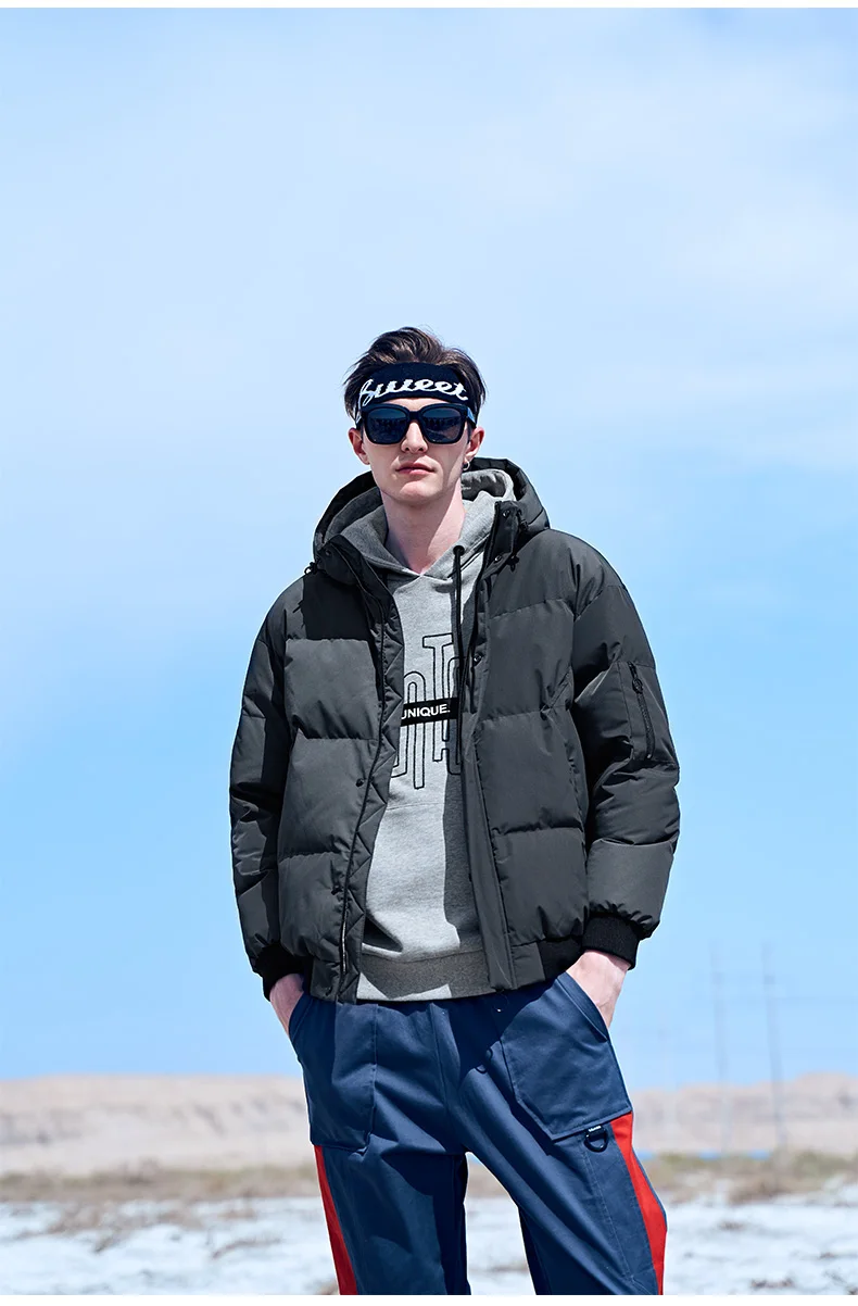 Enjeolon Мужская парка зимняя куртка новая мужская куртка с хлопковой подкладкой Пальто Повседневное утолщенное теплое пальто с капюшоном мужская верхняя одежда размера плюс