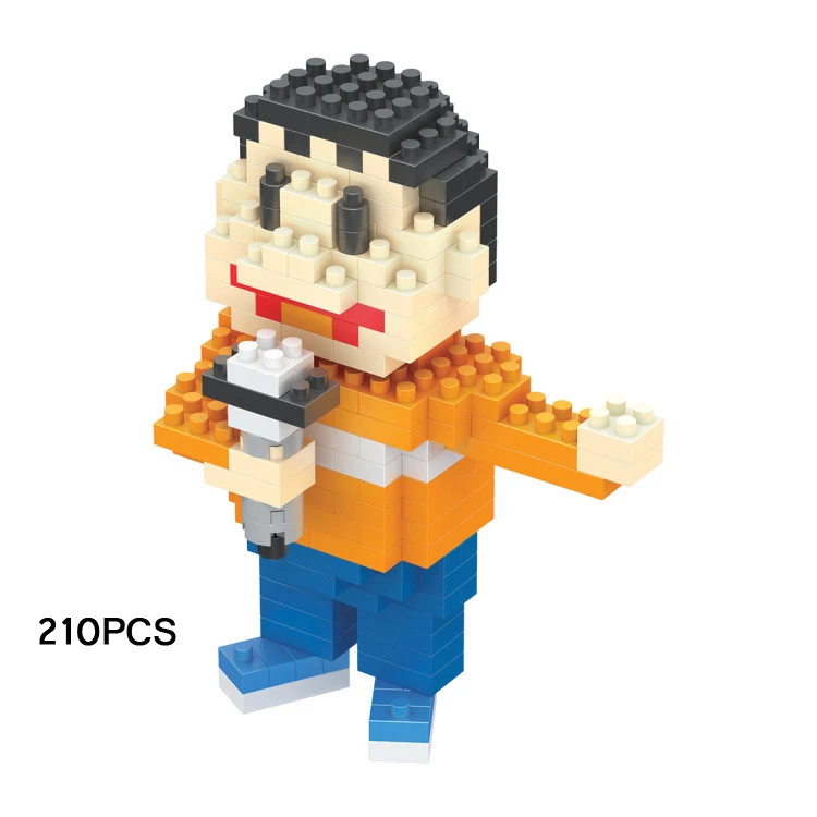 Японские Классические Мультяшные фигурки Дораэмон микро алмаз блок дорами ноби