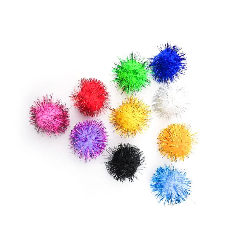 1000 шт. смешанные блестящие помпоны товары для рукоделия пушистые мягкие шар