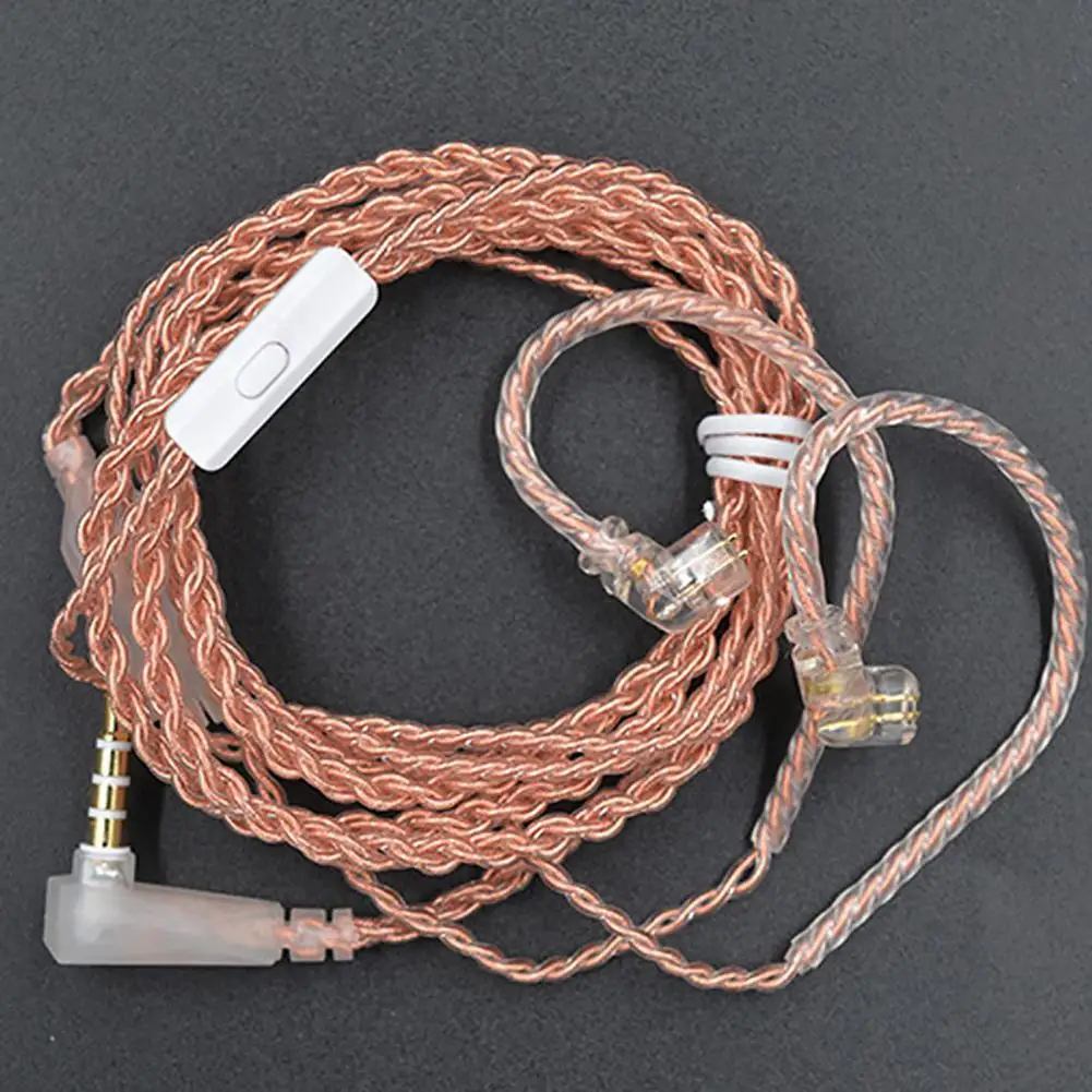 

L Plug Replaceable Headphone Cable 2 Pin 0.75mm Upgraded Replace Dedicated Cable Wire for KZ ZSN/ZST/ZS10/ZS3/ED12/ZS6/ Earphone