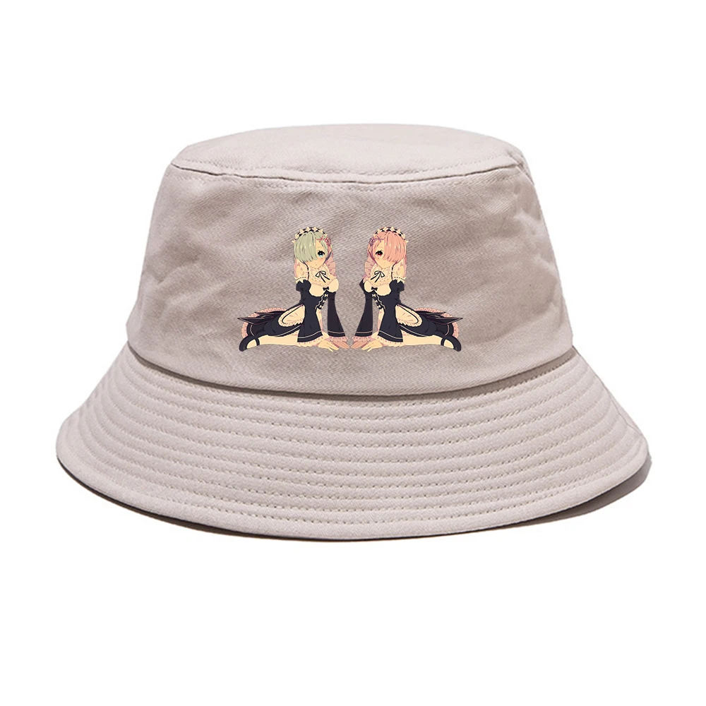 

Шляпа в стиле аниме «Re: жизнь в другом мире от нуля», рыбацкая шляпа, Повседневная шляпа, Панама, летняя шляпа от солнца, Пляжная Шляпа