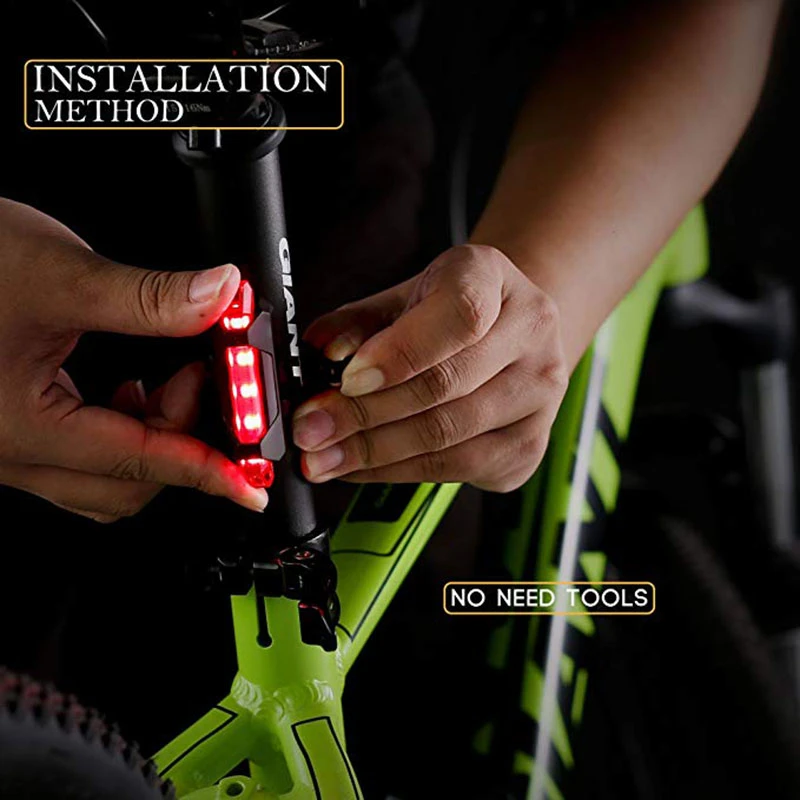 Велосипедный светильник LOVELION Bike перезаряжаемый светодиодный фонарь задний USB