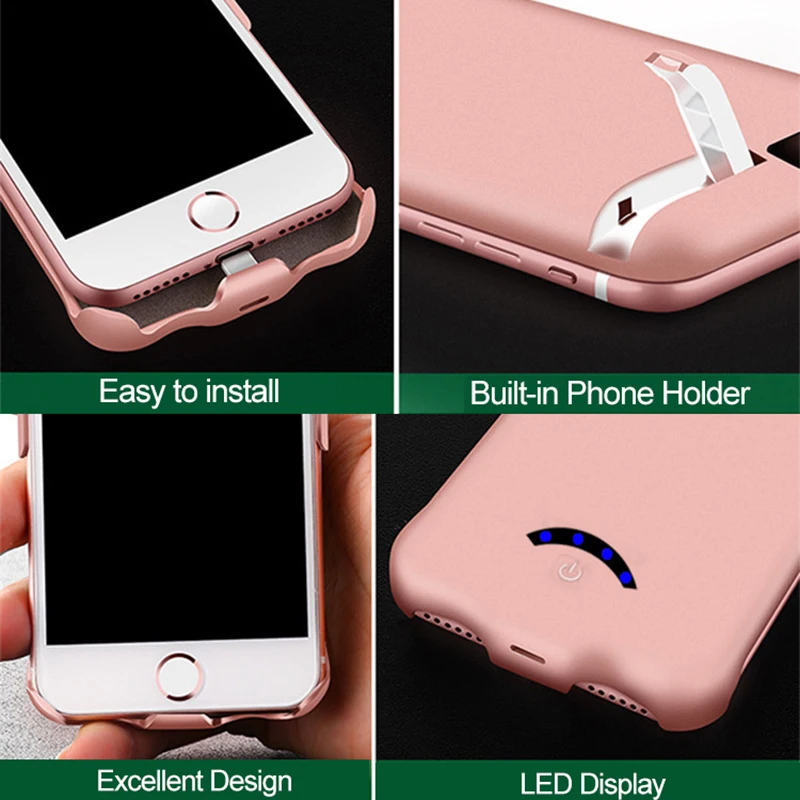Чехол для iPhone 6 6S 7 8 10000 мА · ч|Чехлы с аккумулятором| |