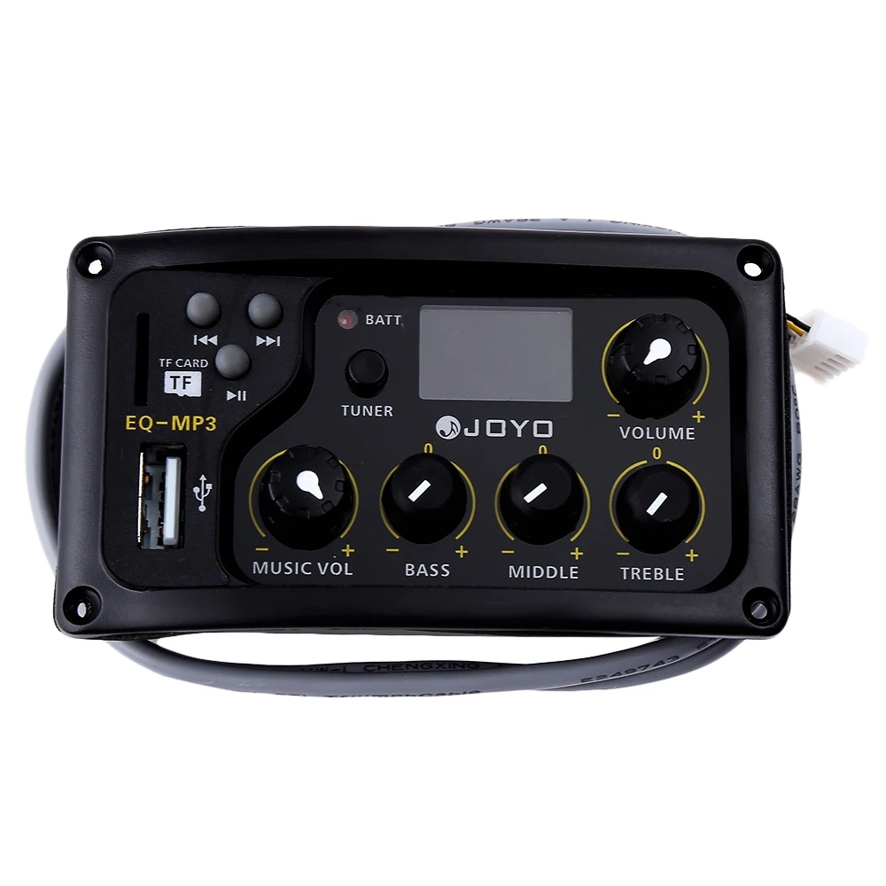 Цифровой ЖК дисплей JOYO EQ MP3 3 диапазона эквалайзера усилитель пикапа с функцией и