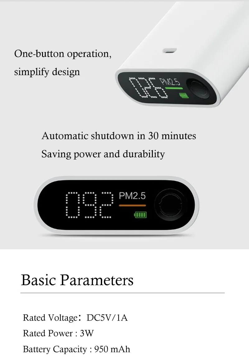 Xiaomi Mijia тестер качества воздуха удаленный мониторинг Smartmi PM2.5 измерение температуры и влажности 3,97-дюймовый HD сенсорный экран