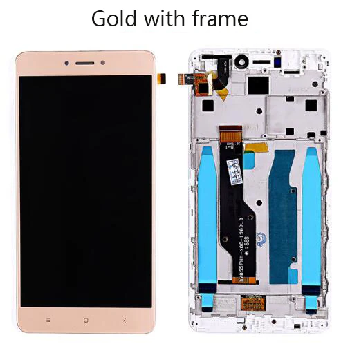 5," ЖК-дисплей для XIAOMI Redmi Note 4X ЖК-дисплей с сенсорным экраном рамка для XIAOMI Redmi Note 4X дисплей Snapdragon 625 Global - Цвет: Gold with frame