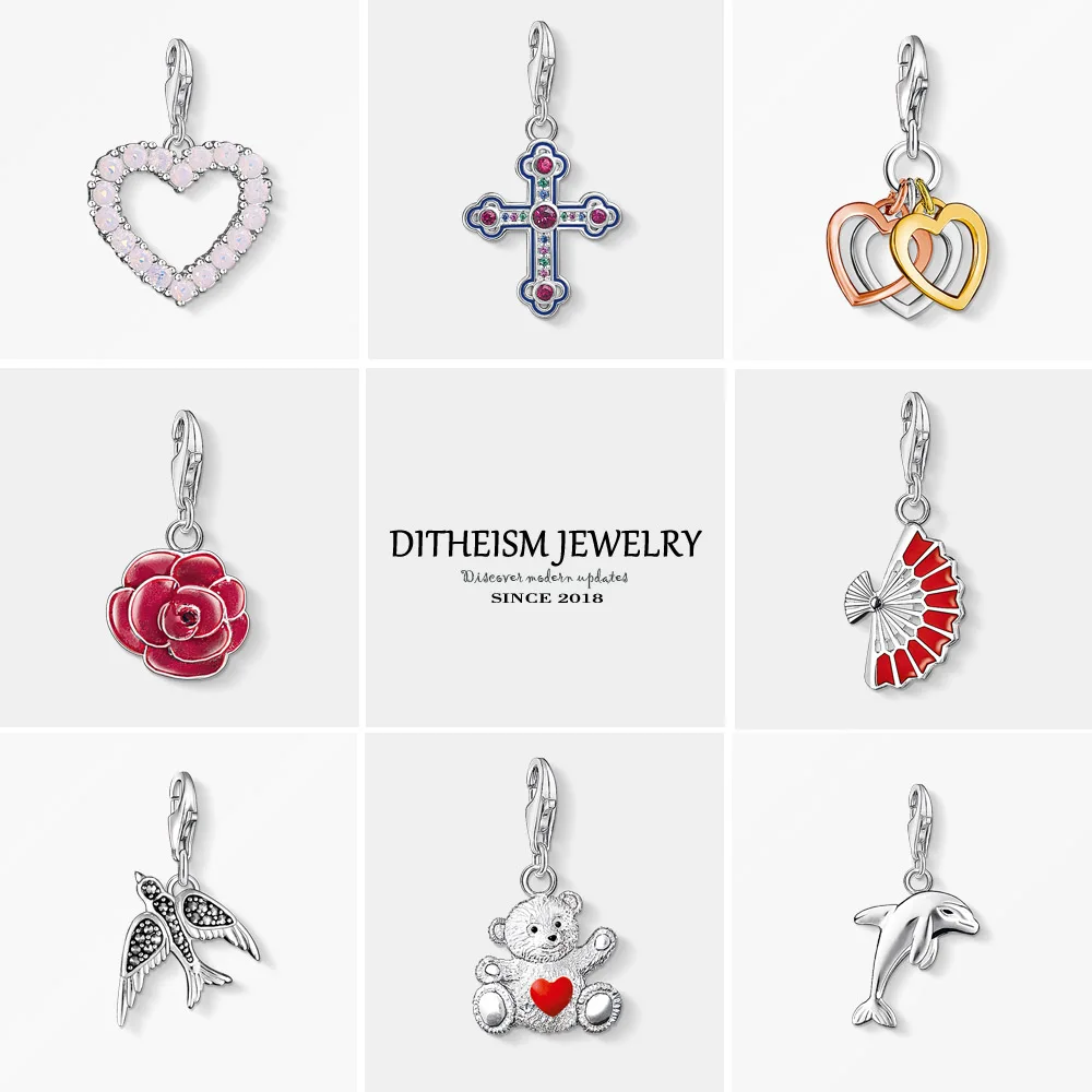 Красная подвеска модные ювелирные изделия 2018 серебро 925 пробы романтический