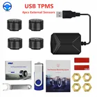 Автомобильная система контроля давления в шинах, 116 psi, с 4 внешними датчиками