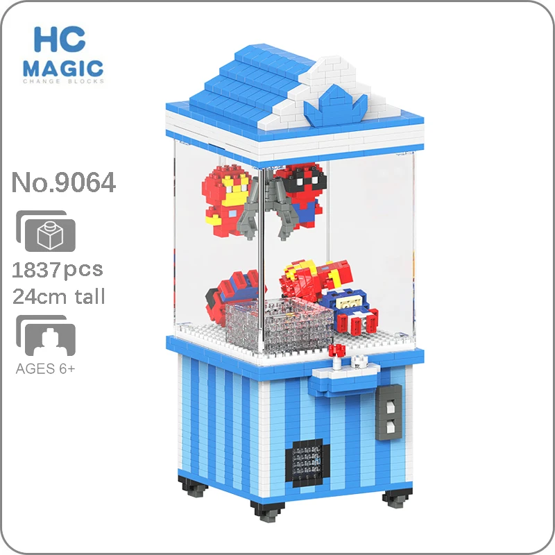 HC 9064 игровая площадка герой зажим кукла машина Ловец 3D модель DIY Мини Алмазные