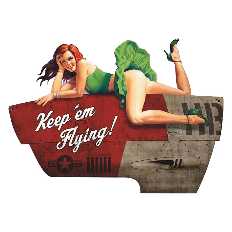 

13cm x 9.4cm for Keep Em Flying Sexy Girl Waterproof Decal 3D Funny Car Stickers Vinyl Car Wrap Anime Decoratio