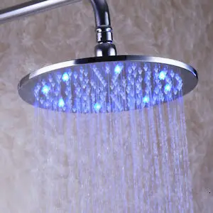 Душевая комната душевой кран костюм 10 дюймов круглый светодиодный душ ванна