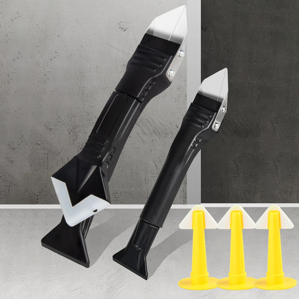 

1 шт. 6 в 1 стеклянный клей, угловой скребок, инструмент для заклеивания, лопатка, многофункциональная резиновая лопата, силиконовый инструме...