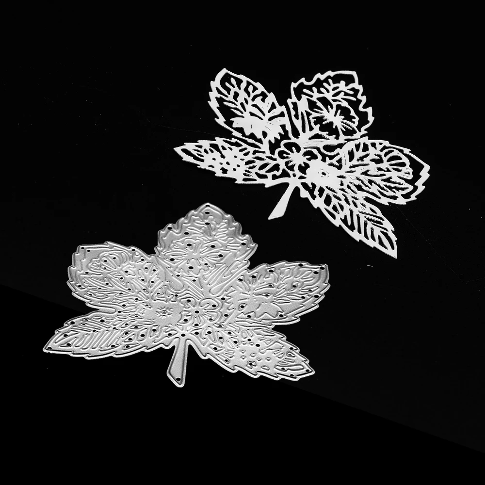 Штампы для скрапбукинга с кленовым цветком крафт высечка карт тиснение трафарет