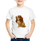 Футболка детская, однотонная, с изображением героев мультфильмов