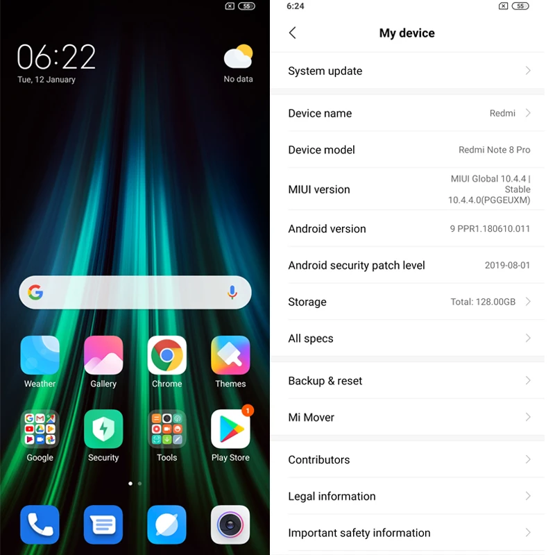 Смартфон Xiaomi Redmi Note 8 Pro Note8 6 ГБ 64 53 дюйма мп четыре задних камеры MTK Helio G90T