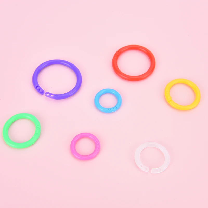 25 шт./компл. пластиковые кольца для скрепления дюйма 15- 39 мм альбомы Сделай Сам |